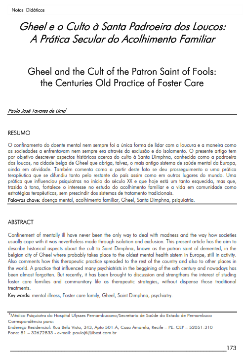 Cover of Gheel and the Cult of the Patron Saint of Fools: the Centuries Old Practice of Foster Care.