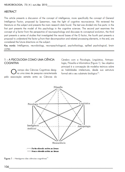 Cover of Intelligence: Perspective of the cognitive neurocience.